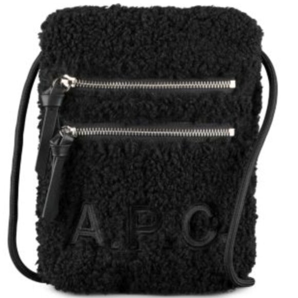 Like New APC Black Sherpa Crossbody - Picture 1 of 1
